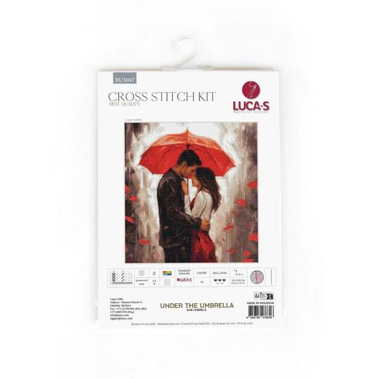 Luca-S Under The Umbrella Counted Cross Stitch Kit